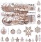 86PCS Christmas Tree Ball Ornaments Clear Set (Champagne) - 14.69 x 7.32 x 9.53 inches